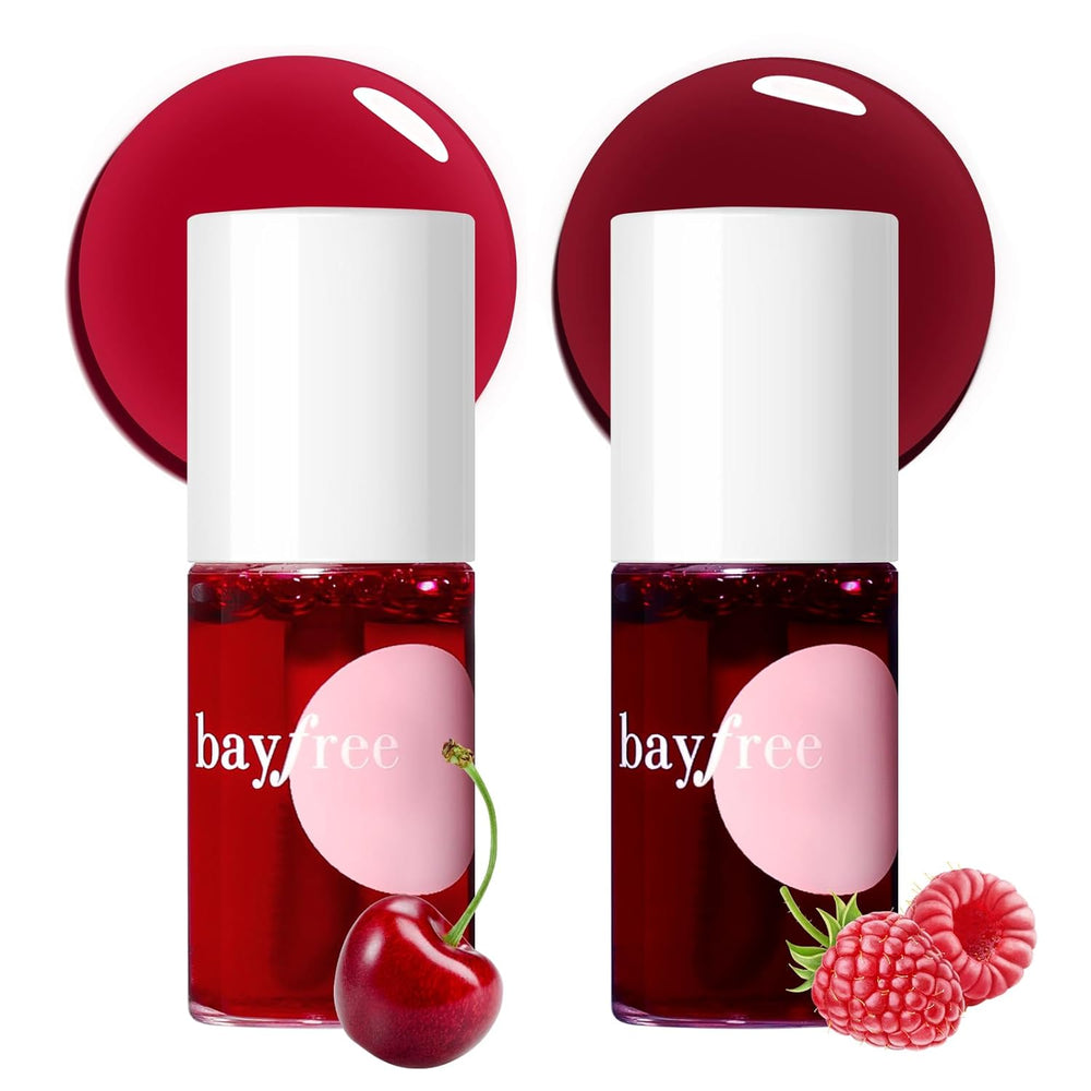 Lip Tint Stain Set, 2 PCS Korean Water Tint Lightweight Non-Sticky, Waterproof Long Lasting Liquid Blush & Lip Stain, Transfer-Proof, Matte Finish Lip Color Makeup (Made into Jam)