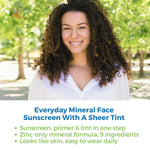 Waxhead Tinted Sunscreen for Face Sunscreen, Zinc Oxide Sunscreen, Kids Sunscreen Kids, Mineral Sunscreen, Zinc Sunscreen