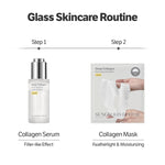 Rejuvenating Combo/Deep Collagen Boost Set, Face Mask (4Ea) & Serum, Collagen & Volufiline Skincare Set, Hydrating & Firm-Looking Care Korean Skincare Gifts for Women