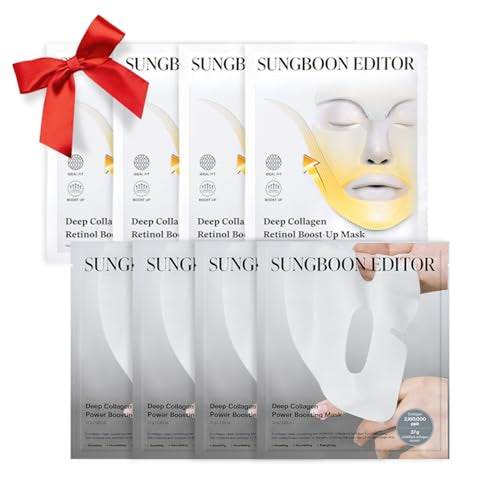 Deep Collagen Lifting Duo : Deep Collagen Retinol Tension Boost up Mask & Deep Collagen Overnight Mask, Face Mask for anti Wrinkle, Best Korean Skincare for Glass Skin