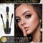 Mascara Volume and Length, 2 in 1 Waterproof Mascara Black Falsies Voluminous Lengthening, Smudge Proof,Long Stay