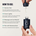 Nutrafol Men'S Hair Serum, Clinically Tested to Support Visibly Thicker Hair and Scalp Coverage, Lightweight and Non-Greasy, for Daily Use - 30Ml, 1 Bottle
