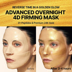 Golden Collagen Fine Line Care Trio, Silk Peptide Intensive Gold Mask & Volufiline Serum & Glow-Locking Mist, Gifts for Women