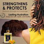 Rosemary Hair Oil (1.6 Oz) | Peppermint, Tea Tree & Lemongrass Blend | Lightweight Hair & Scalp Oil for Locs, Dreads, Sisterlocs | Vegan, Organic Hair Care Gift for Women & Men