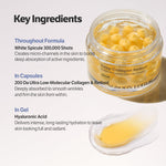 Deep Collagen Retinol Capsule Cream, Firm-Looking Moisturizer for Fine Lines & Dry Skin, with Copper Peptide, White Spicules & Adenosine, Korean Skincare, 1.69 Fl Oz