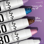 PROFESSIONAL MAKEUP Jumbo Eye Pencil, Blendable Eyeshadow Stick & Eyeliner Pencil - Cottage Cheese (Silver)