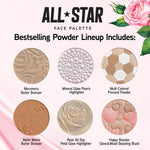 All-Star Face Palette, Velvety-Smooth Buildable & Blendable Formulas,Versatile Matte and Multidimensional Shades, Cruelty-Free & Vegan - Natural