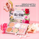 All-Star Face Palette, Velvety-Smooth Buildable & Blendable Formulas,Versatile Matte and Multidimensional Shades, Cruelty-Free & Vegan - Natural